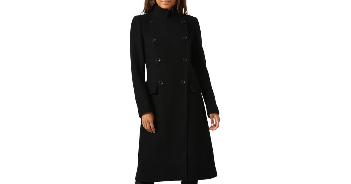 jigsaw maritime coat navy