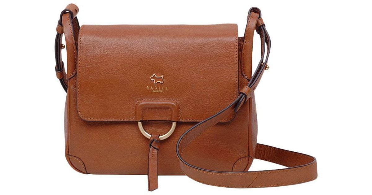 Radley Leather Lambeth Mews Medium Flapover Cross Body Bag in Tan (Brown) Lyst UK