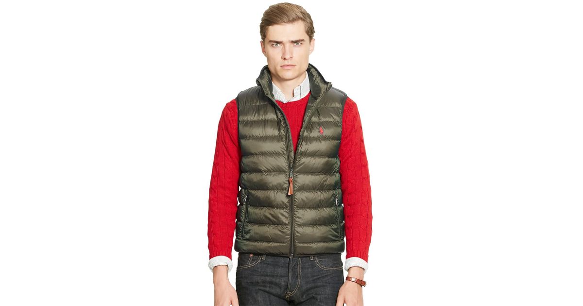 Polo Ralph  Lauren  Synthetic Packable Down Fill Gilet in 