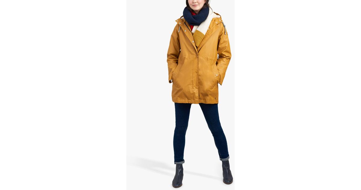 Joules Rainaway Waterproof Coat Mustard 