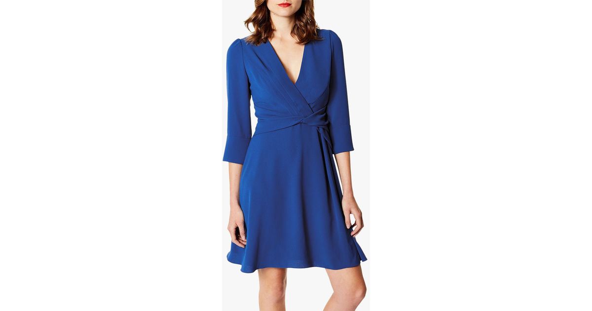 karen millen wrap waist dress