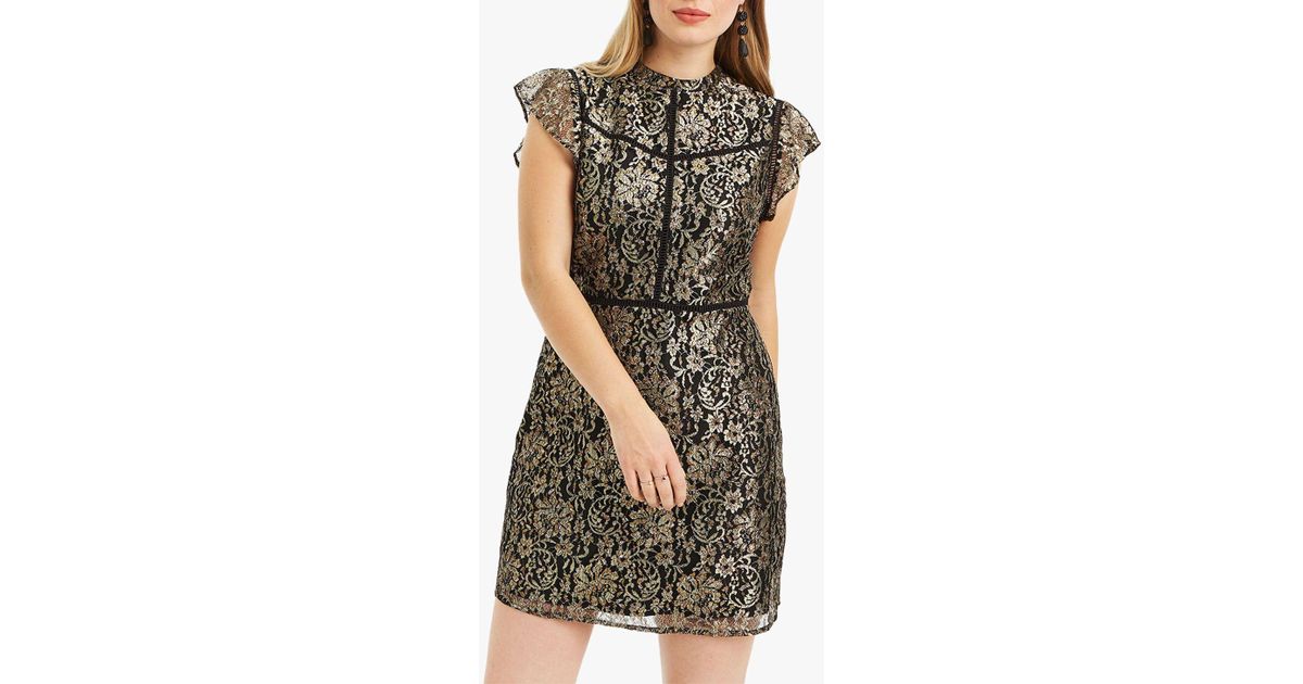 oasis metallic shift dress