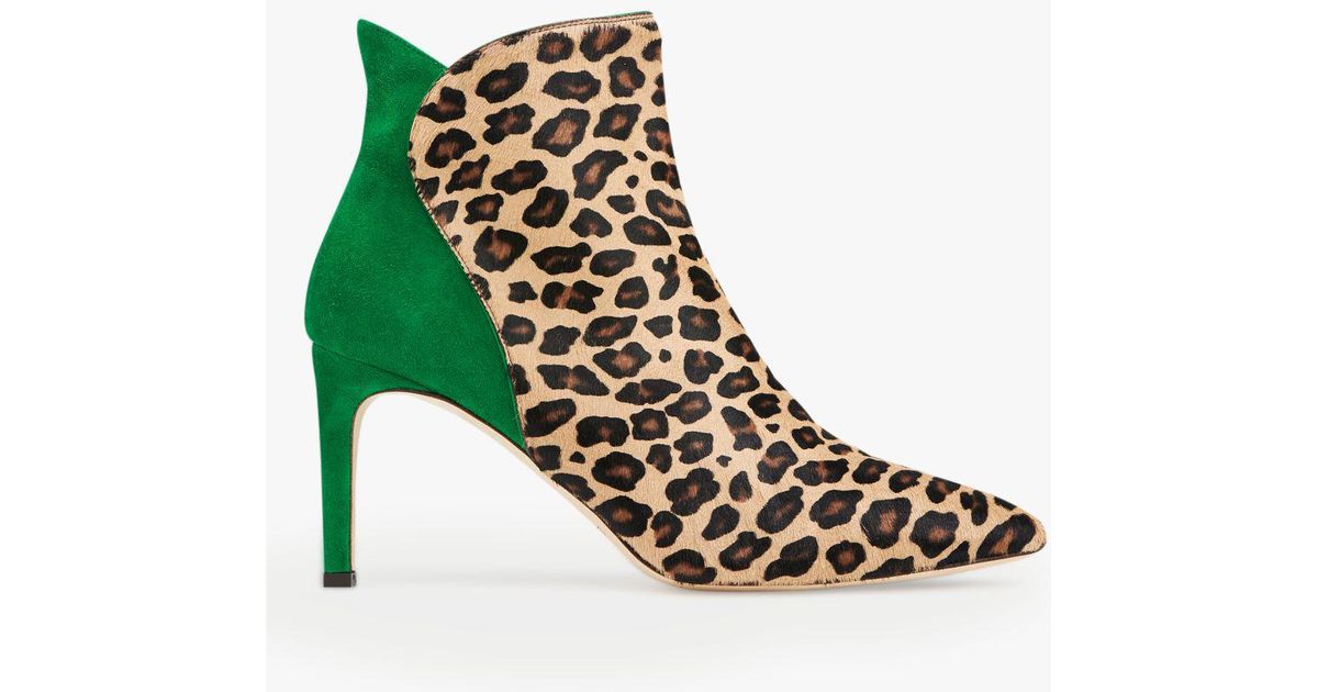 lk bennett leopard print boots