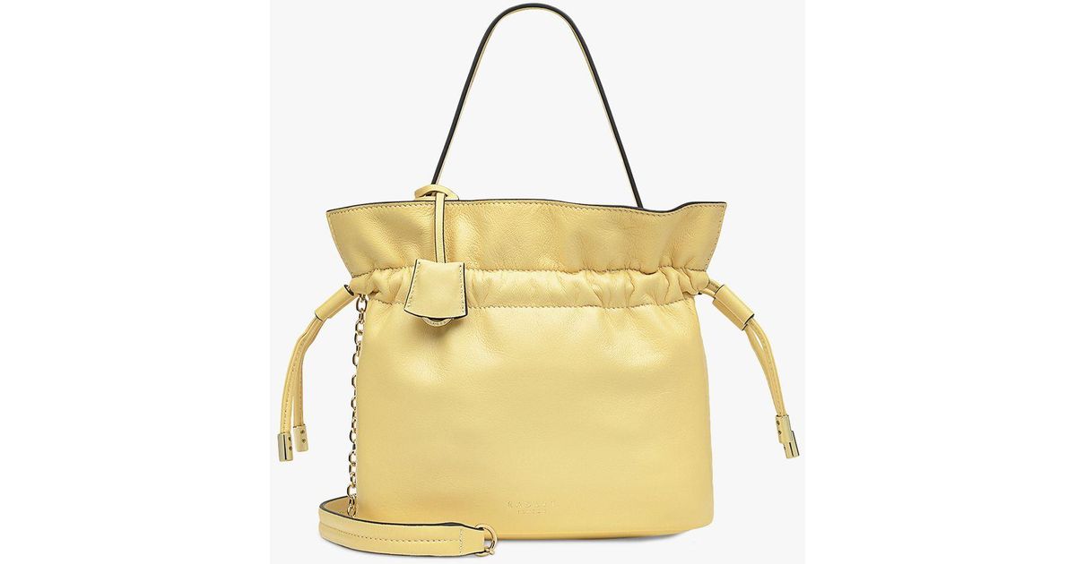 Radley Sunny Rise Small Leather Drawstring Cross Body Bag Lyst UK