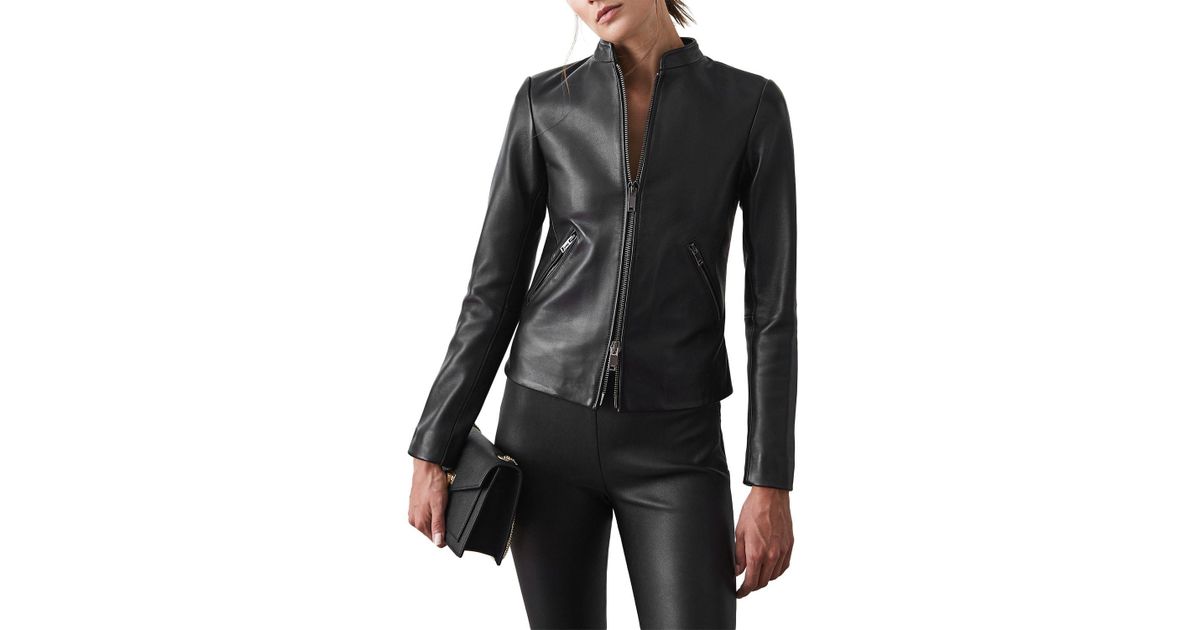 reiss aries leather jacket
