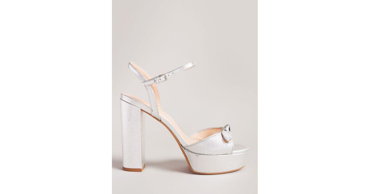 Silver ted cheap baker heels