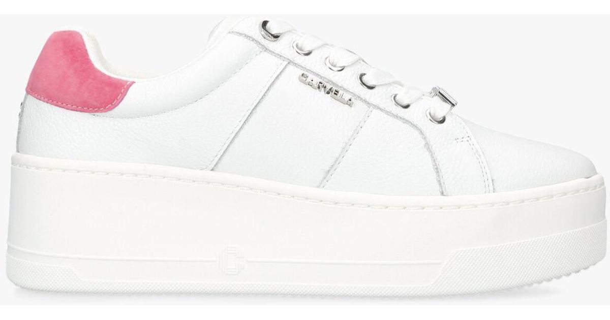 Carvela Kurt Geiger Connected Flatform Chunky Trainers in White | Lyst UK