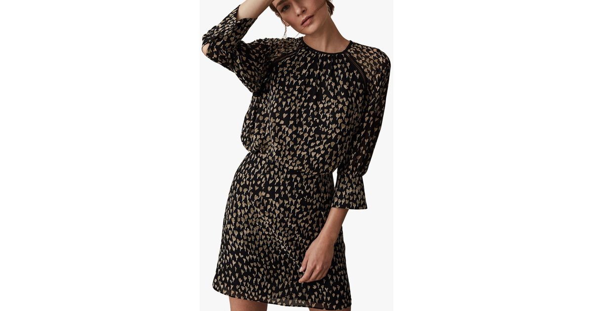 reiss melania ditsy dress