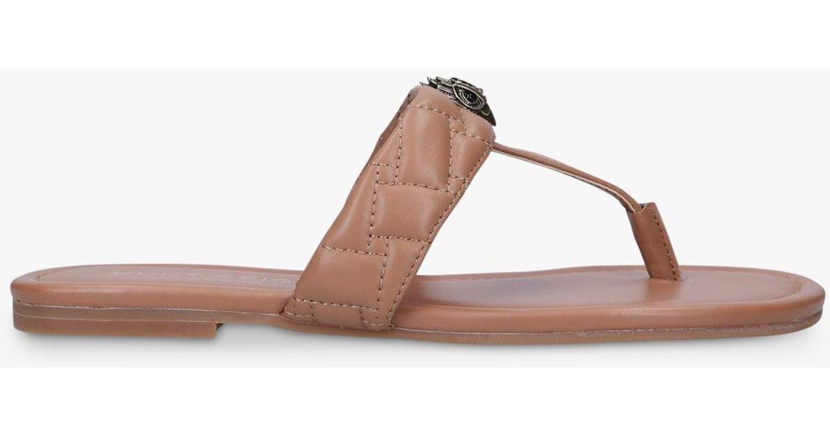 Kurt Geiger Kensington Leather Tbar Sandals Lyst UK