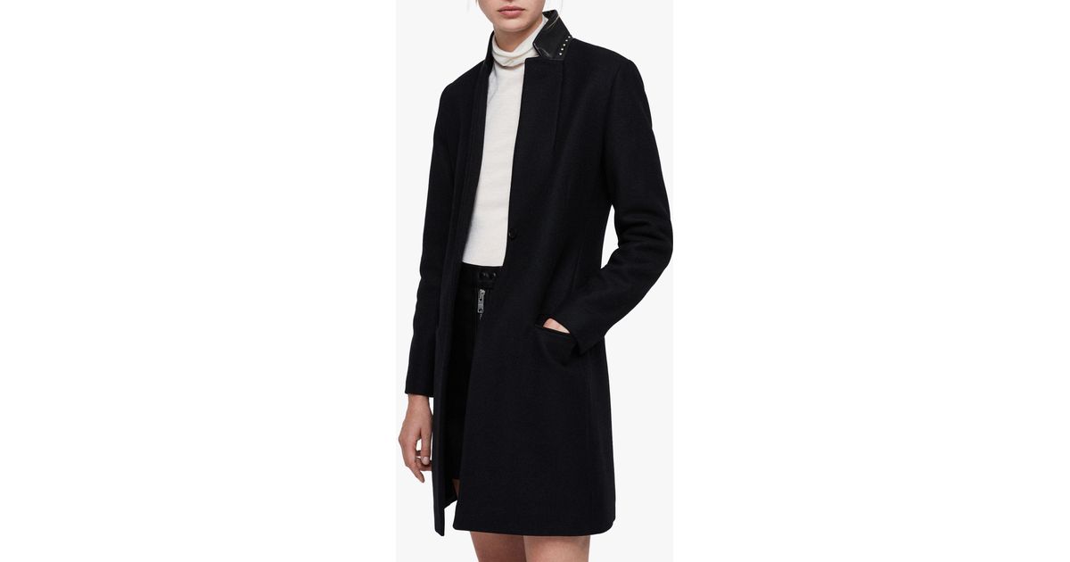all saints leni stud coat