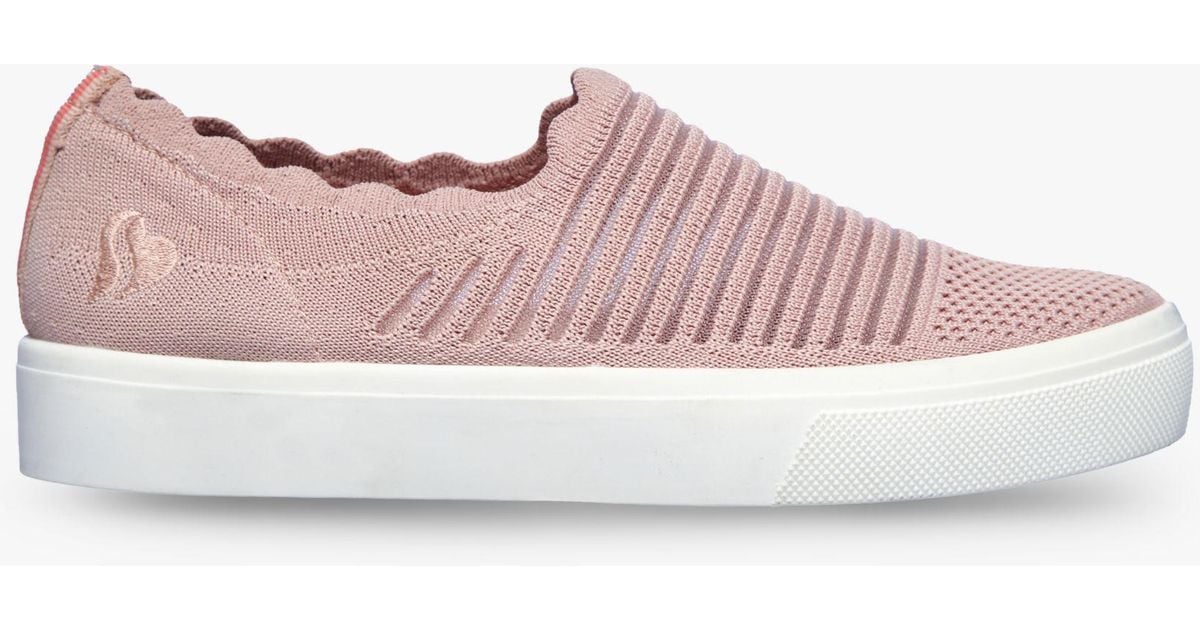 skechers poppy breezy street mesh slip on trainers