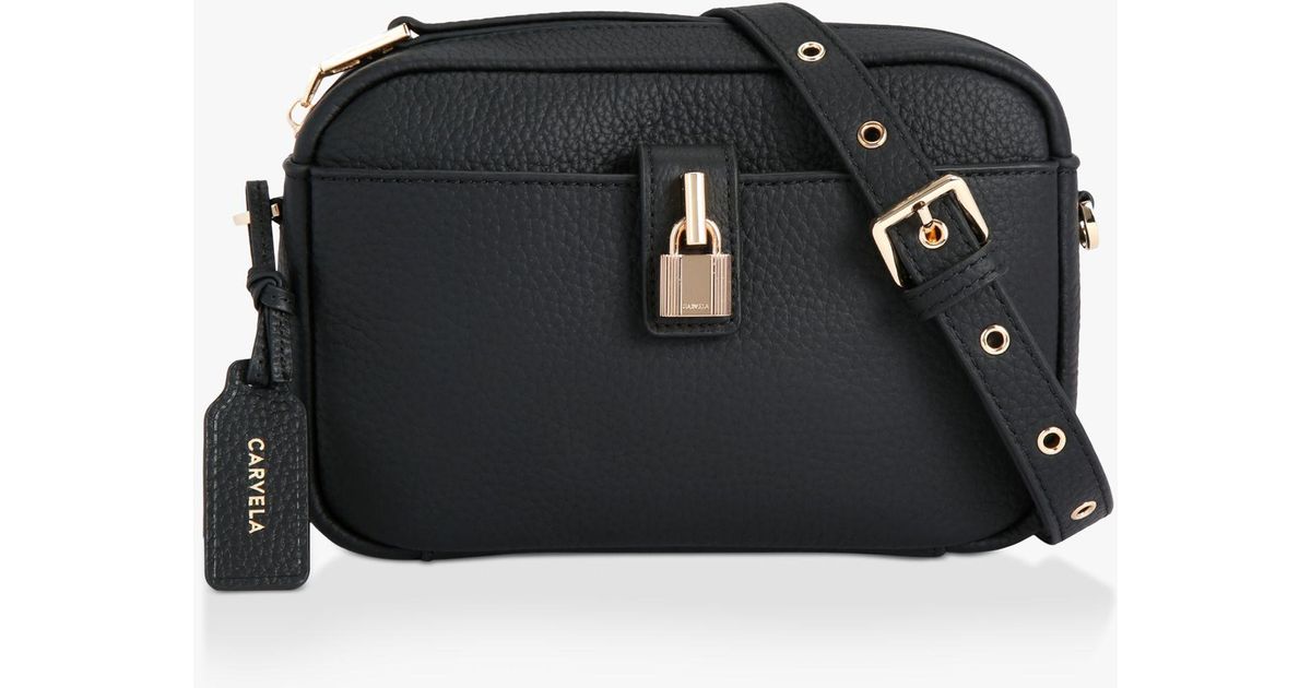Carvela Kurt Geiger Henley Leather Camera Bag in Black Lyst UK