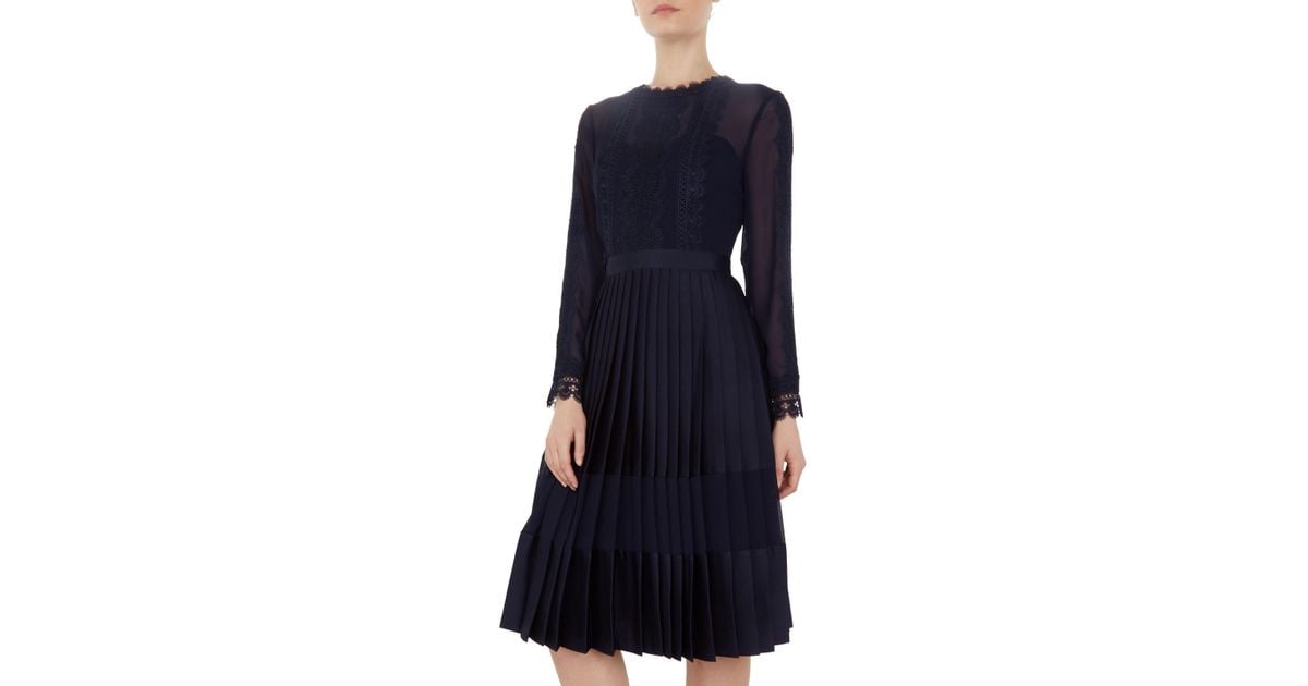 ted baker looez dress navy