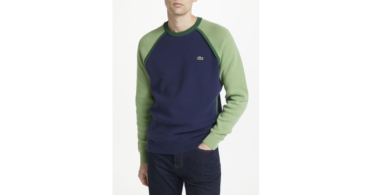 lacoste colour block jumper