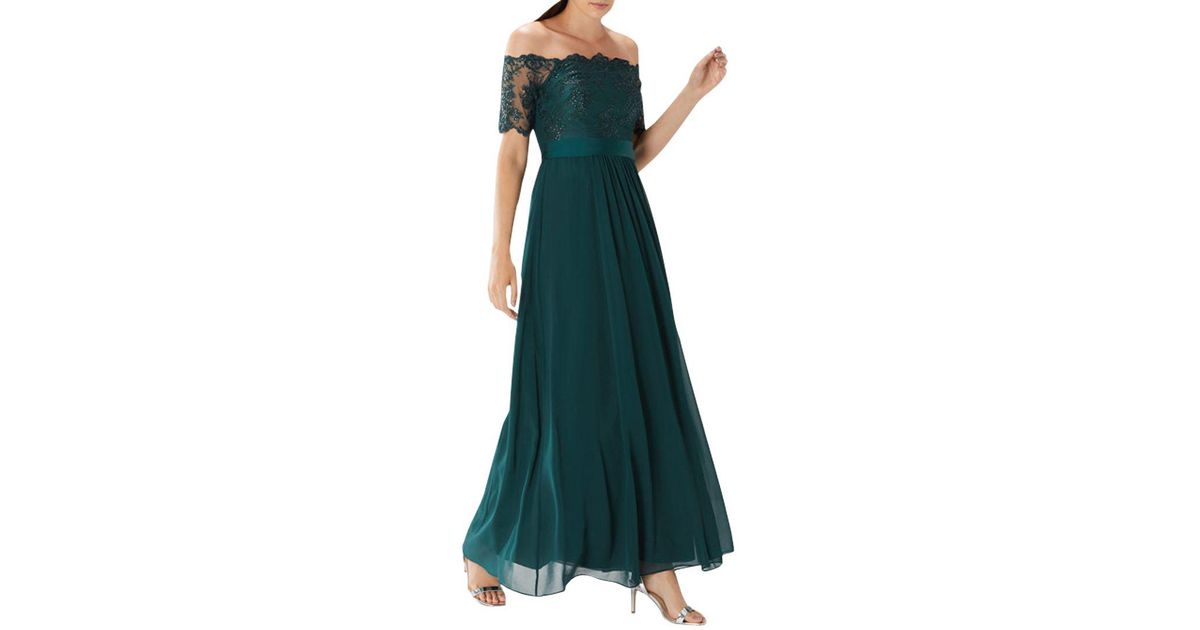 coast maddie maxi dress green