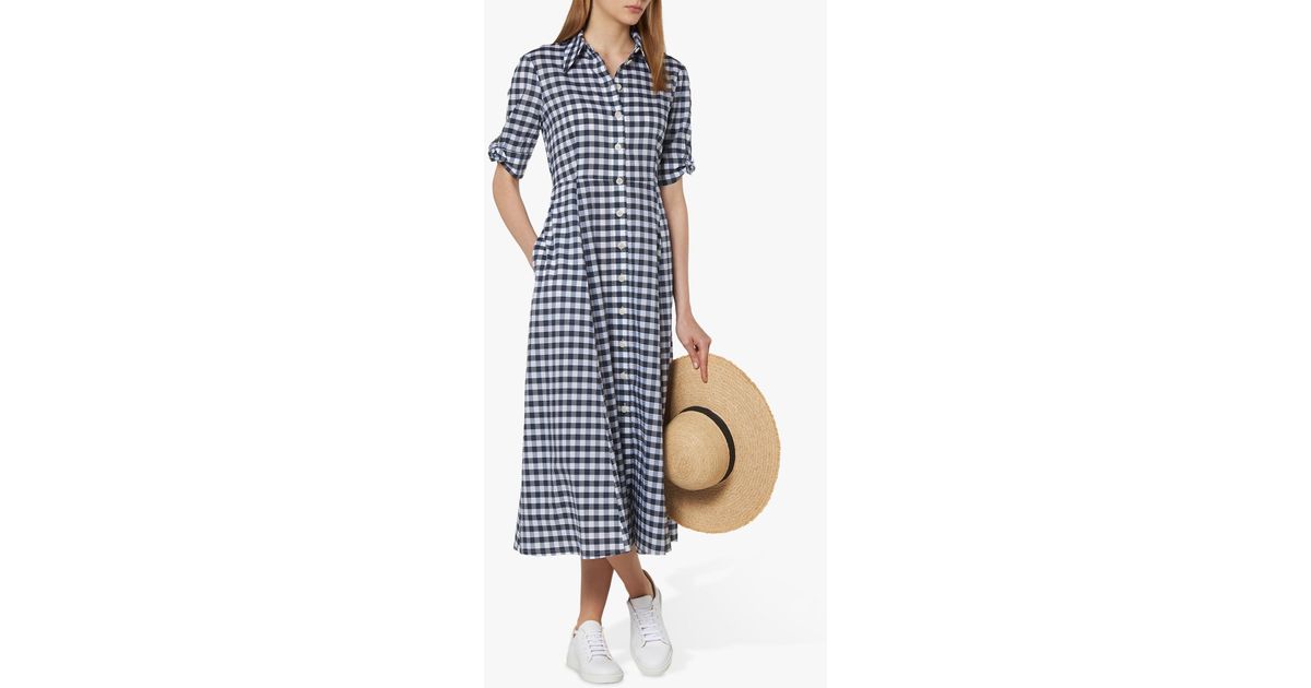 LK Saffron Shirt Dress in Blue Lyst UK