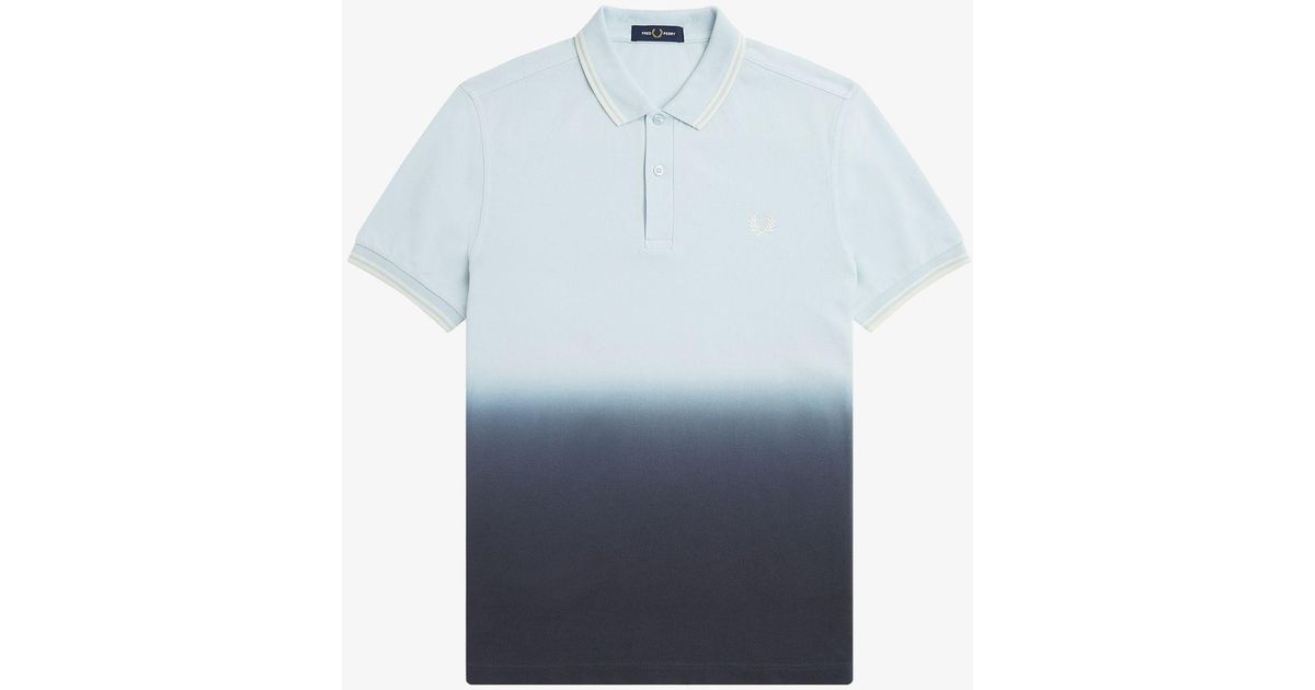 Fred Perry Ombre Polo Shirt in Blue for Men | Lyst UK