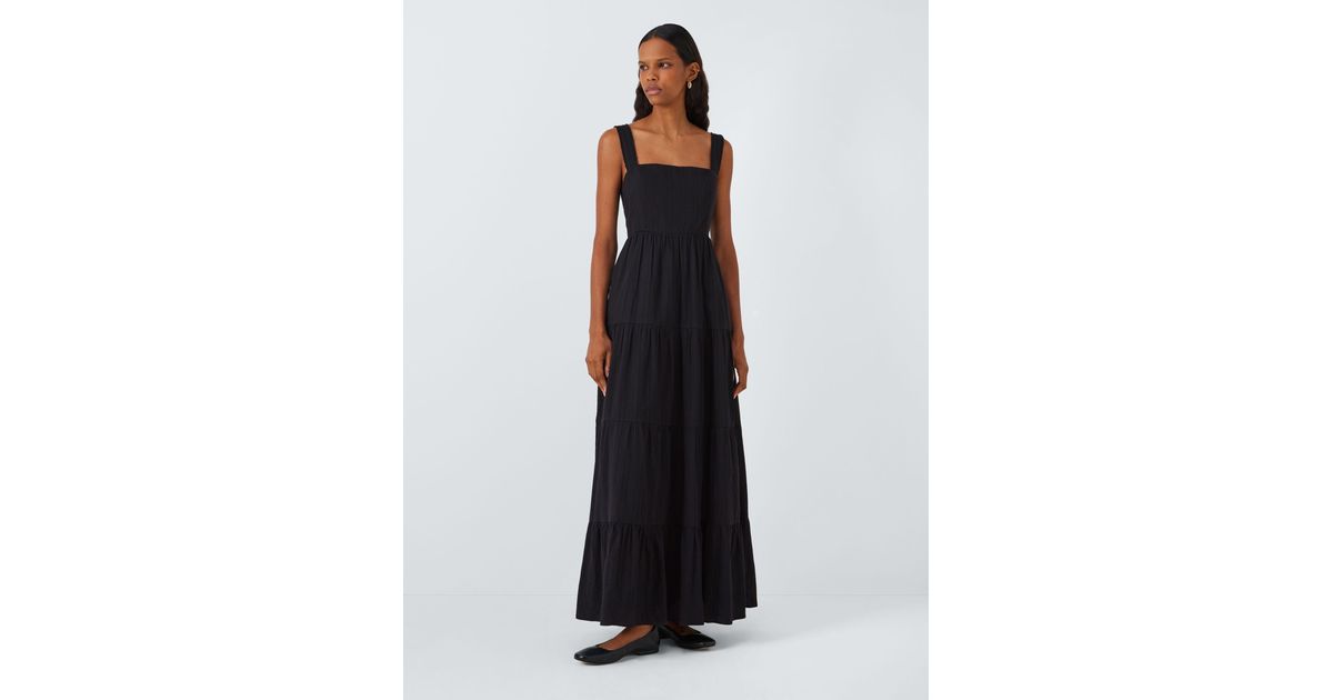 PAIGE Ginseng Tiered Maxi Dress in Black Lyst UK