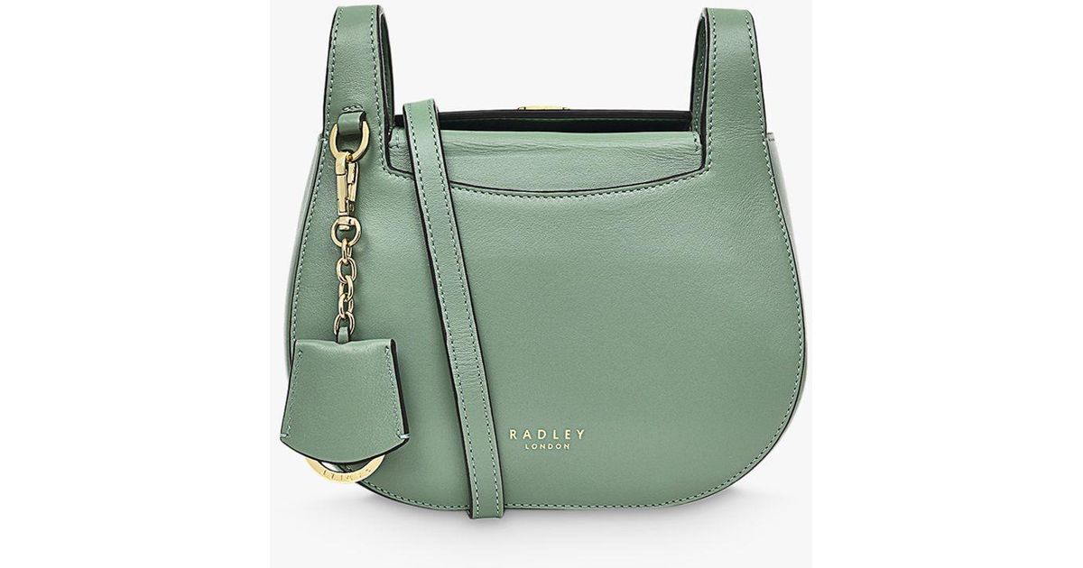Radley Half Moon Street Leather Cross Body Bag in Jade (Green) Lyst UK