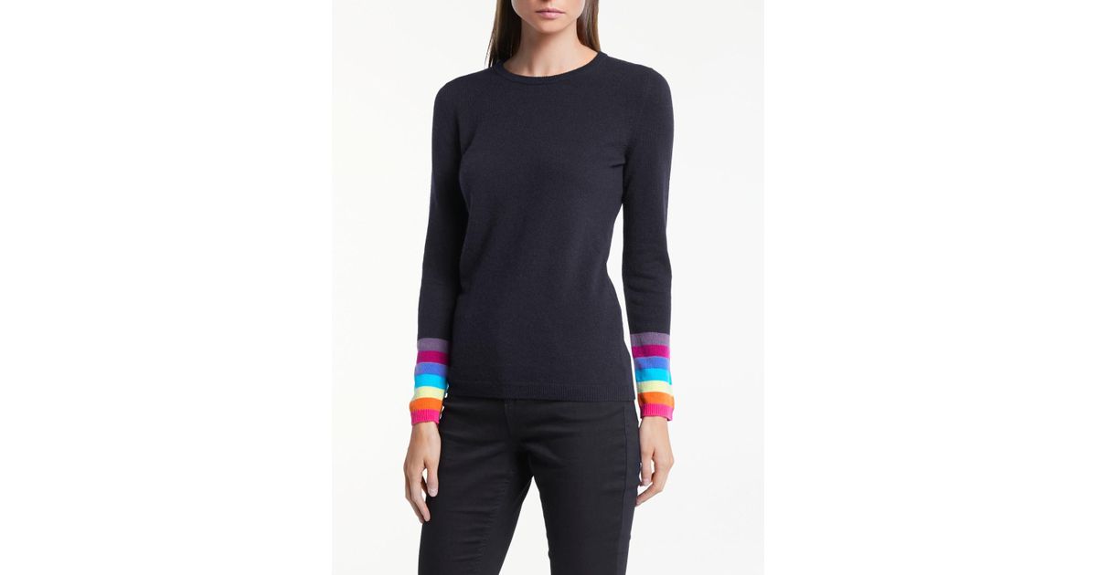 rainbow cuff jumper