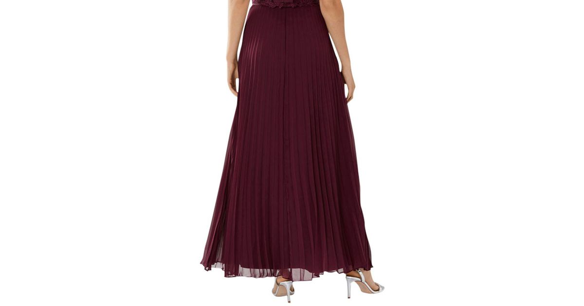 imi pleated maxi skirt