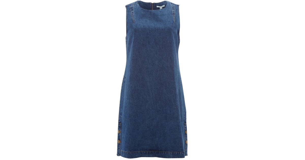 white stuff denim pinafore