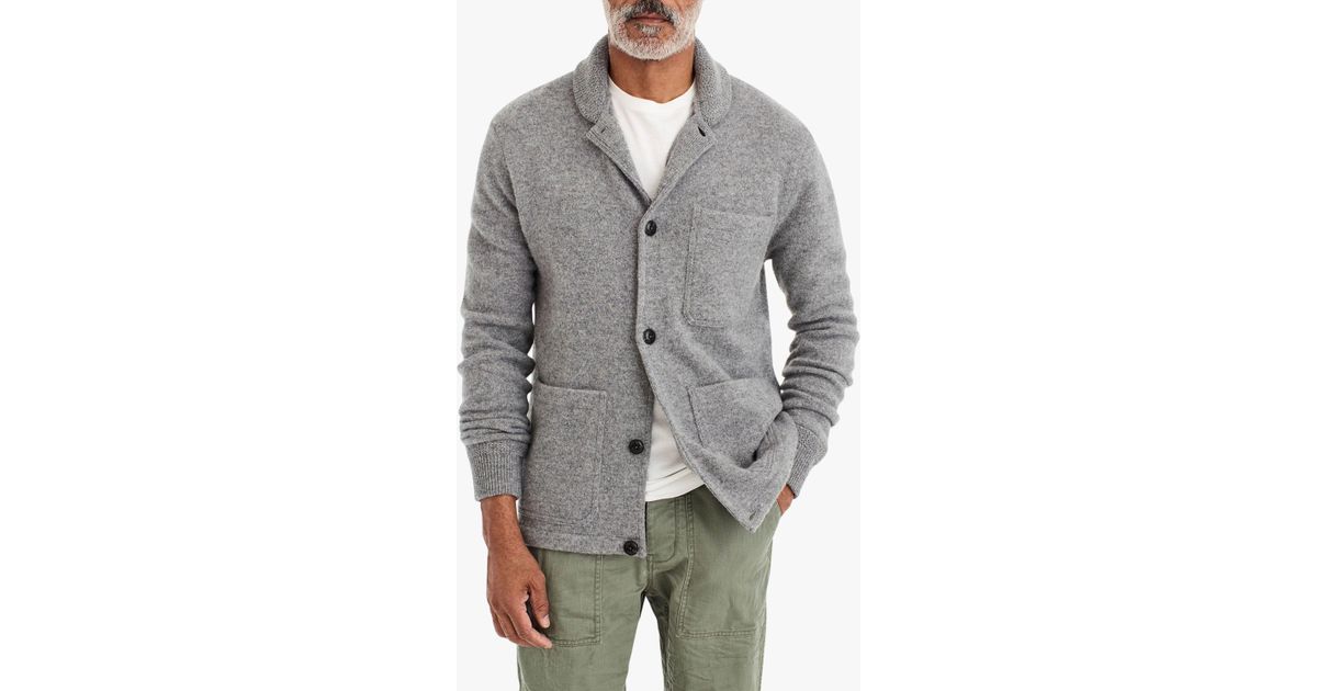 chore jacket in brushed lambswool