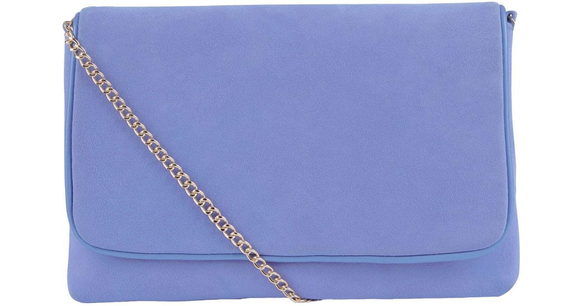 cornflower blue clutch bag
