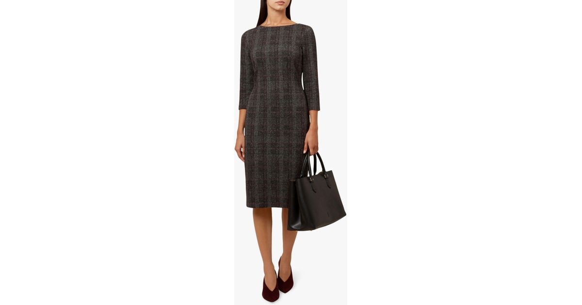 Hobbs Cotton Josie Dress in Grey (Gray 