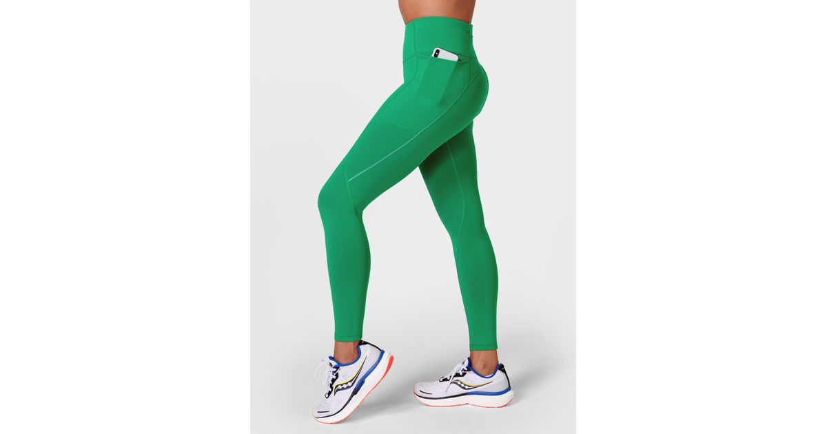 Sweaty Betty Therma Boost 2.0 Running Leggings in Green