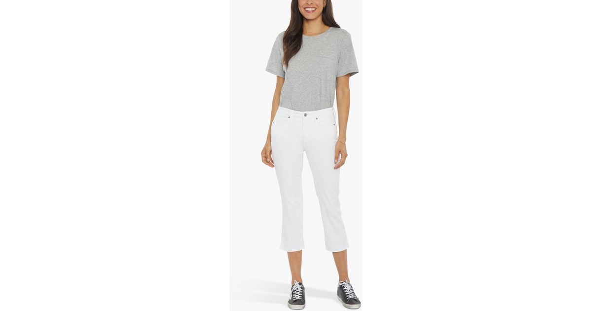 NYDJ Chloe Capri Cropped Jeans in White Lyst UK