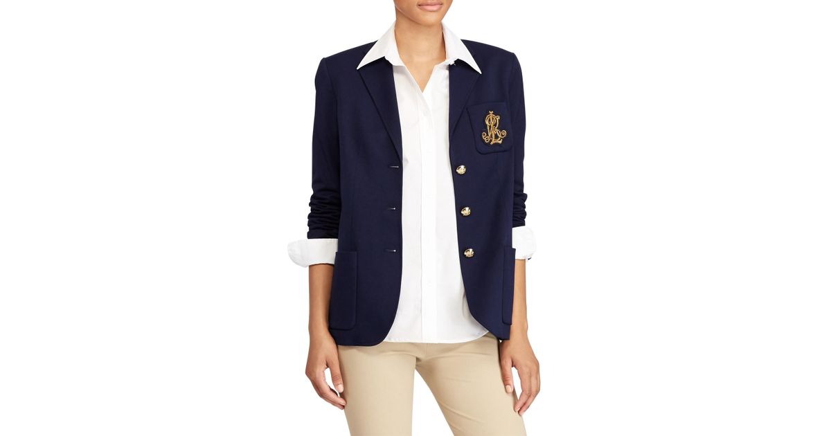 lauren ralph lauren knit sweater blazer