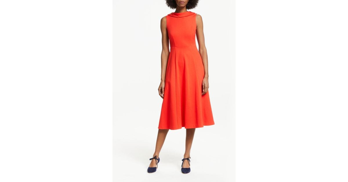 aria ponte midi dress