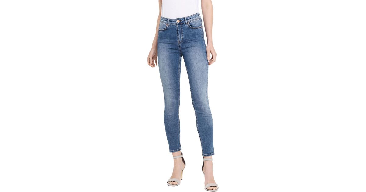 Oasis Lily Stiletto Skinny Jeans in Blue | Lyst UK