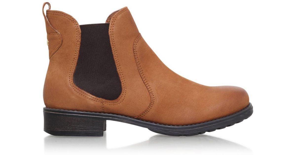 carvela solid slip on ankle boots
