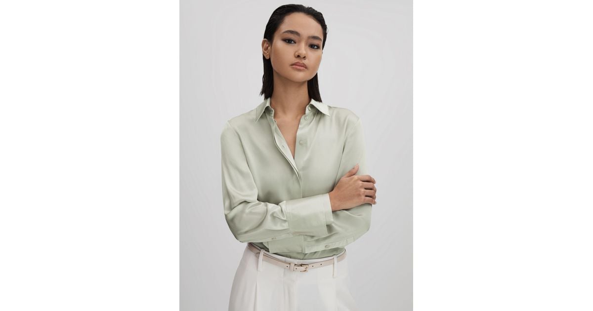 Silk Blouses  Ladies Silk Tops - Reiss