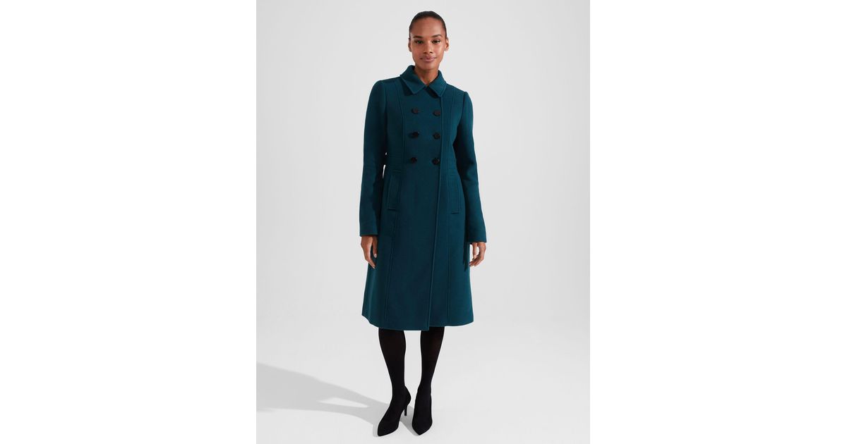 Hobbs teal shop coat