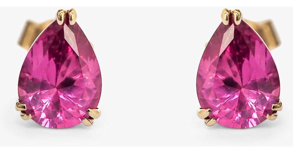 Tanishq Kusuma Ruby Stud Earrings Price Starting From Rs 33,049. Find  Verified Sellers in Sangli - JdMart