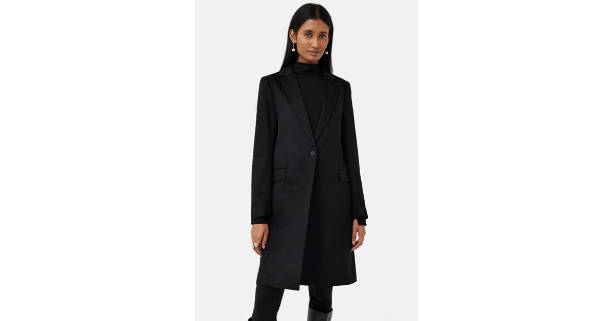 Jigsaw city top coat black