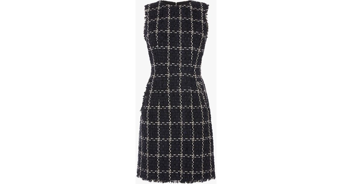 warehouse chenille tweed dress