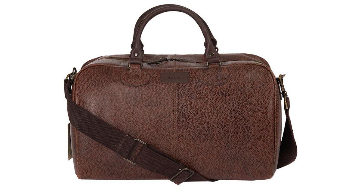 Barbour Rambler Leather Holdall in 