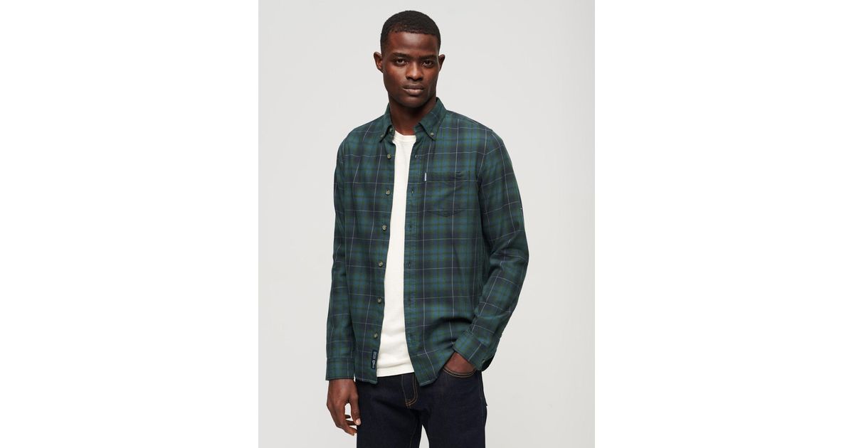 Superdry Organic Cotton Vintage Check Shirt in Blue for Men
