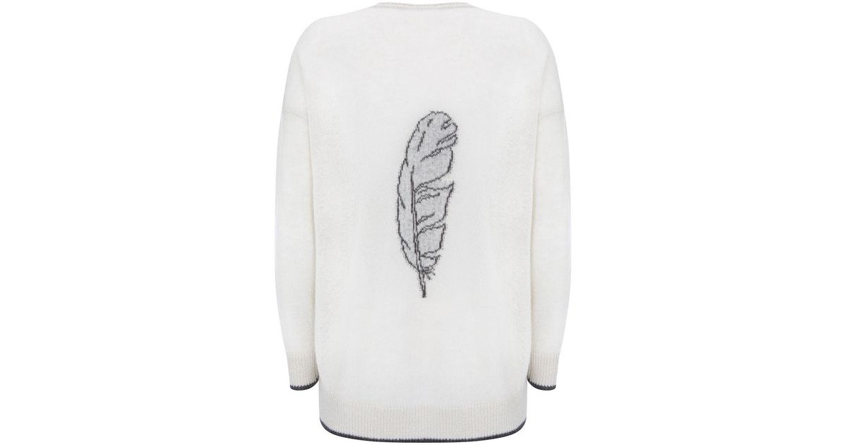 mint velvet feather cardigan
