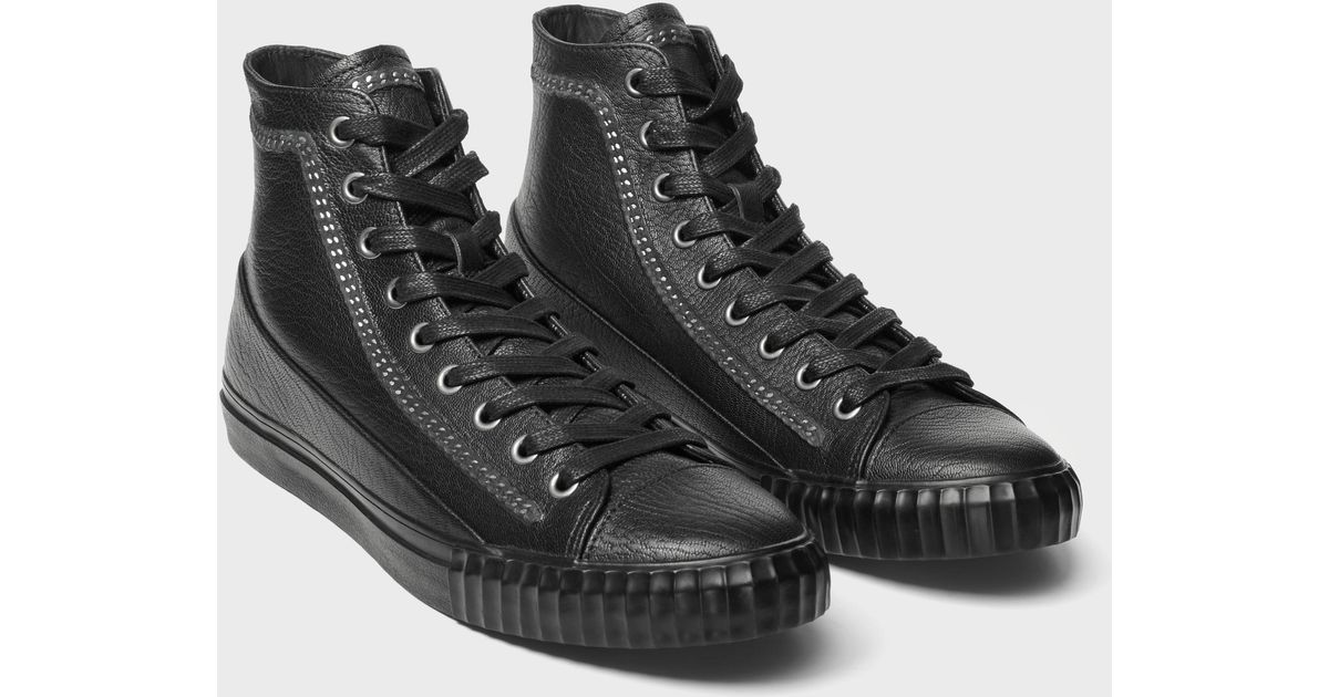 john varvatos studded mid top