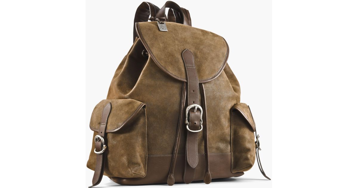 john varvatos leather backpack