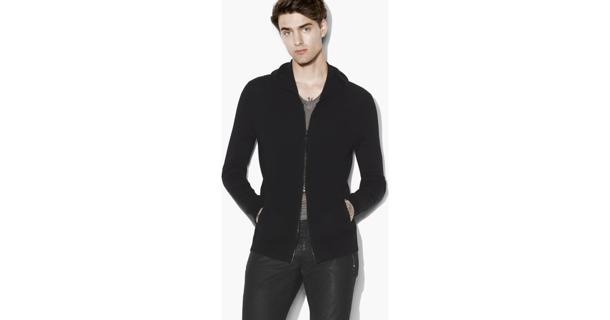 john varvatos cashmere hoodie