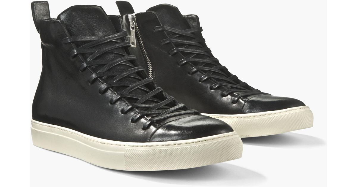 John Varvatos Leather Reed Mid Top 