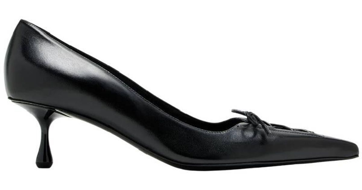 JIMMY CHOO Velor crystal heels pumps black 35 main image 0