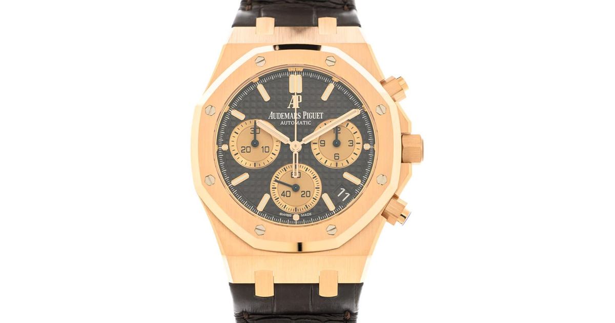 Audemars Piguet Royal Oak Chronograph Automatic Brown Dial Watch in Metallic for Men Lyst Canada
