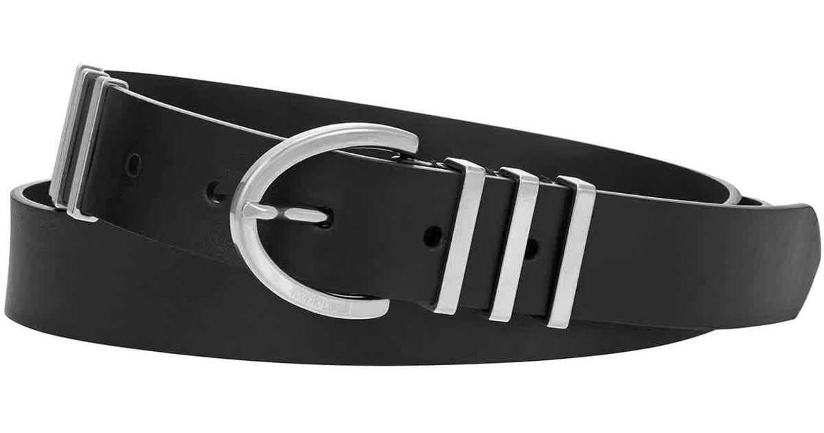 Roberto Cavalli Black Leather Adjustable Belt for Men | Lyst